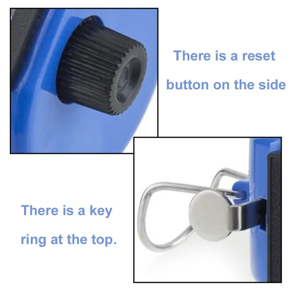 Портативный цифровой хромированный ручной счетчик Tally ручной номер механический кликер гольф шаг Синий дропшиппинг