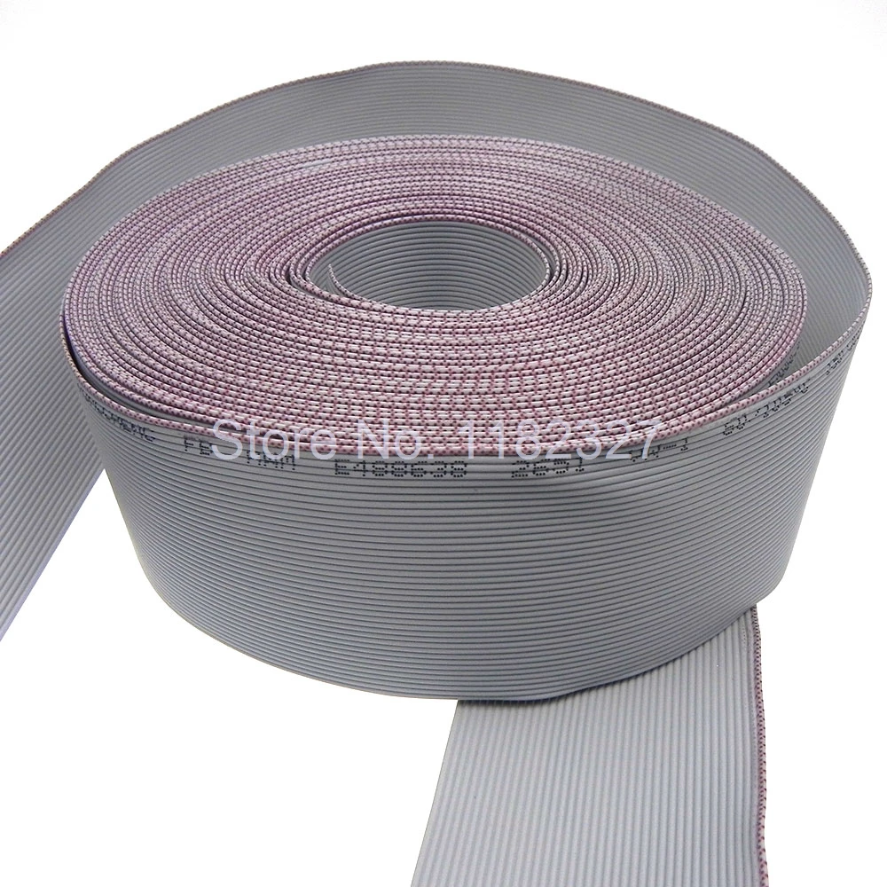 

(20 meters/lot) Grey color IDC flat cable Flat Ribbon Cable 40Pin 1.27mm 20 meters long