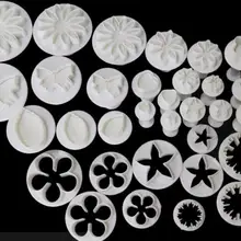 50 наборов/1650 шт. DIY 3D плунжера 33 шт./компл. Fondant(сахарная) торт формочка, Инструменты для декорирования Кухня набор для выпечки сахара форма для печенья