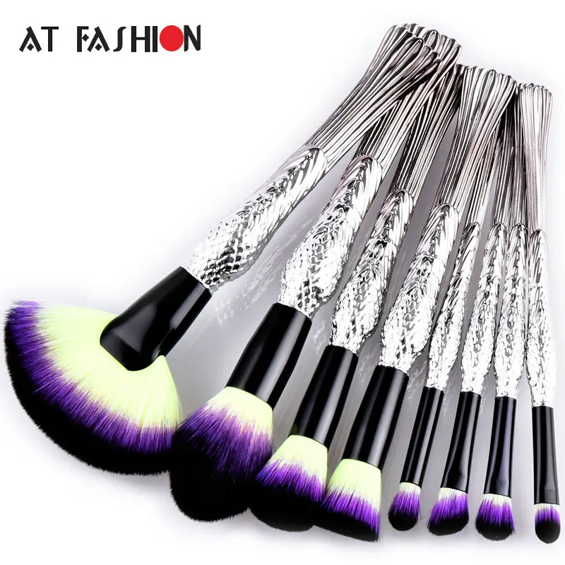

New 4/8/10Pcs Makeup Brush Set Professional Cosmetics Foundation Powder Brushes Set Kit Woman Make Up Tools Pincel Maquiagem