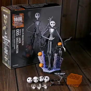 SCI-FI Revoltech Series NO.005 Jack Skellington The Nightmare Before Christmas PVC Action Figure Collectible Model Toy 18.5cm