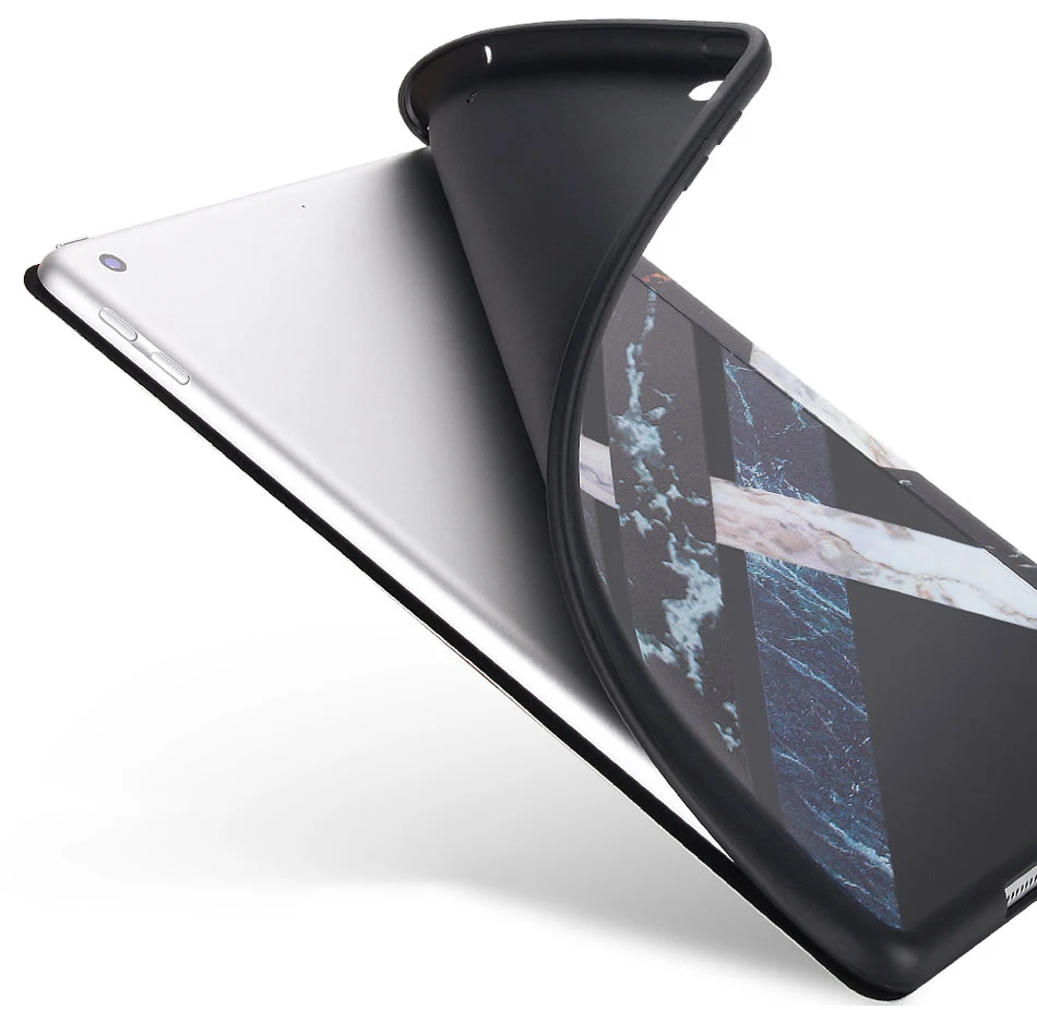 Patchwork Tablets Case For iPad 9.7 2017 2018 Marbling Pattern Fashion Protective Cover TPU Soft Tablet Case For iPad 2018 Case-5