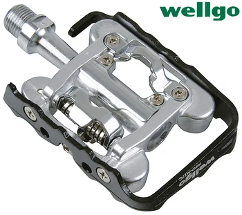 

Wellgo Pedal WPD-M17C Mountain MTB Bike Bicycle Pedal Two-Sided Dual-Use Lock Step Lock pedal bicycle parts