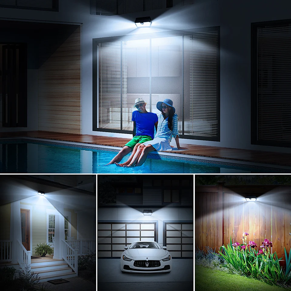 Mpow CD168 40 LED Solar Garden Light Outdoor IP65 Waterproof Brightness Adjustable Solar Lamps (6)