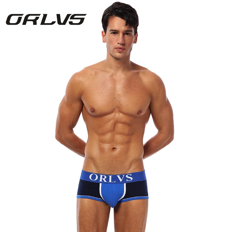 ORLVS новые сексуальные мужские трусы боксеры дышащие Cueca мужские шорты U Pouch дизайнерские трусы 4 цвета Boxershorts OR10