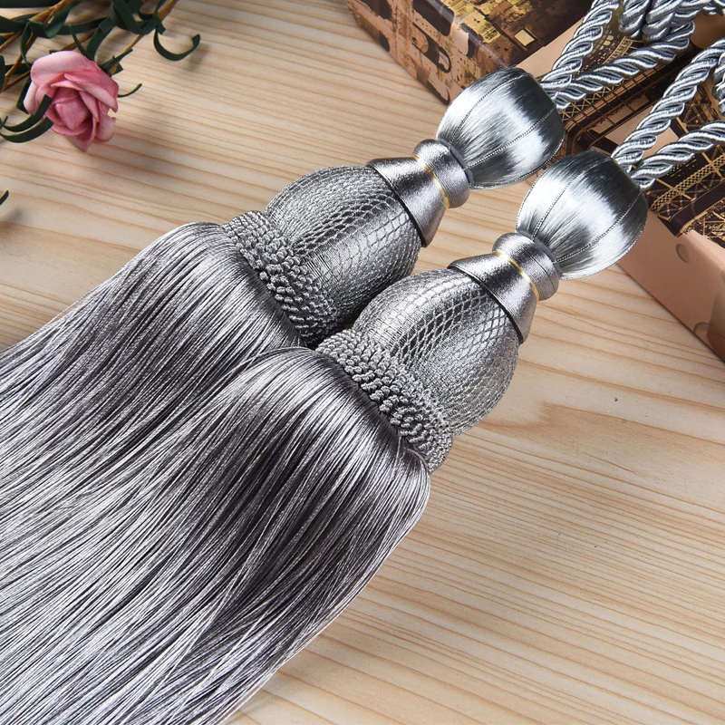 2 шт. золотые шторы в европейском стиле|Декоративные аксессуары для штор| |