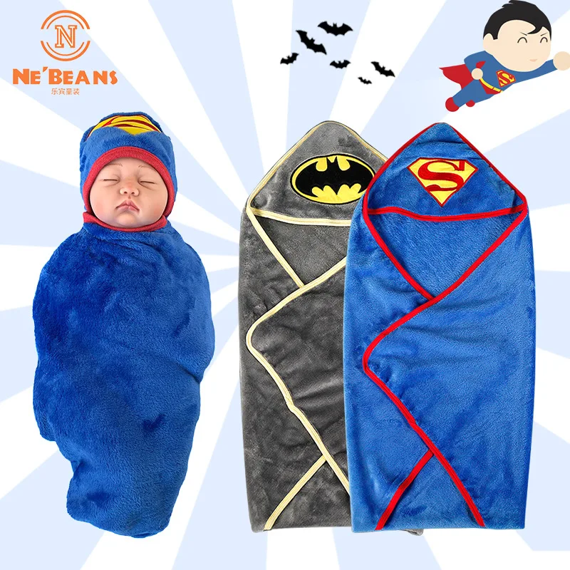 Manta De Regalo Para Bebe Recien Nacido Superman Suave Polar Bebe Cuna Ropa De Cama Dibujos Animados Batman Toalla Manta Swaddling 80 80 Cm La Nave De La Gota Blanket Swaddle Baby Blanketswaddle Blanket