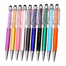 GOOD QUALITY 1 Pcs Metal Crystal Ballpoint Pen Nib 0.7mm Refills Office School Supplies Pens Pencils Writing Supplies Gift Pen