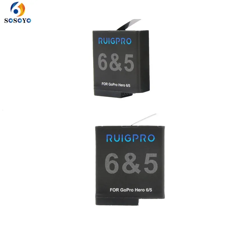 AHDRT-501/601 Charger Battery 1220mAh Camera lithium battery For GoPro Hero 5 6 action Sports camera Accessories | Электроника