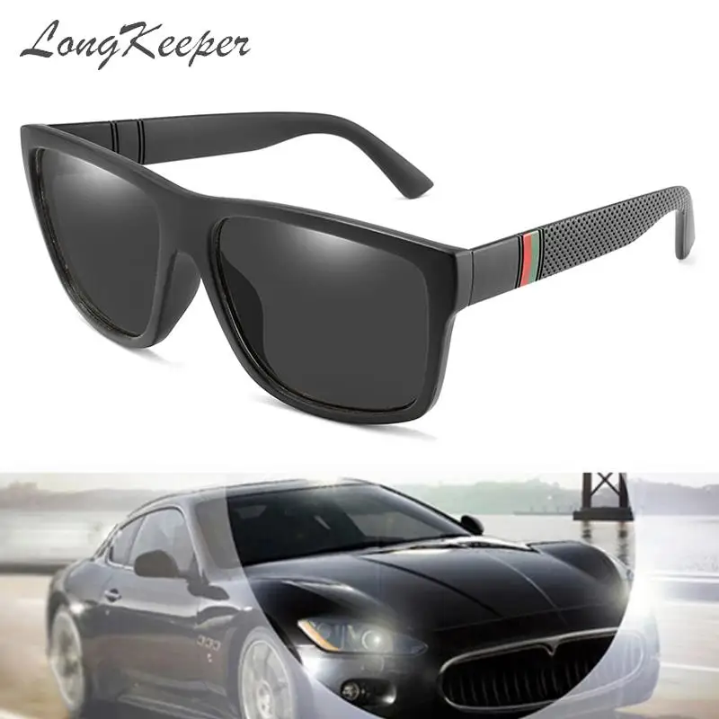 

LongKeeper Square Polarized Sunglasses Men Women Brand Designer Driving Goggles Mirror Lens UV400 Sun Glasses Gafas 1055