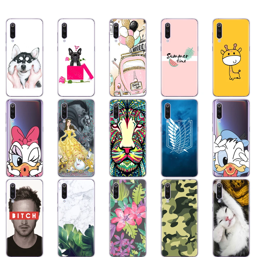 

Case For Xiaomi Mi 9 Case Cover Cartoon Silicon Soft TPU Cover For Xiaomi Mi9 Xiaomi 9 SE Case Phone Shell Bumper Etui