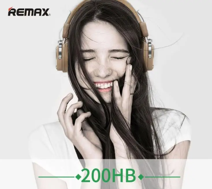 REMAX-200HB беспроводная гарнитура с Bluetooth для прослушивания музыки с HD микрофоном шумоподавление Отмена высококачественный звук 3D стерео