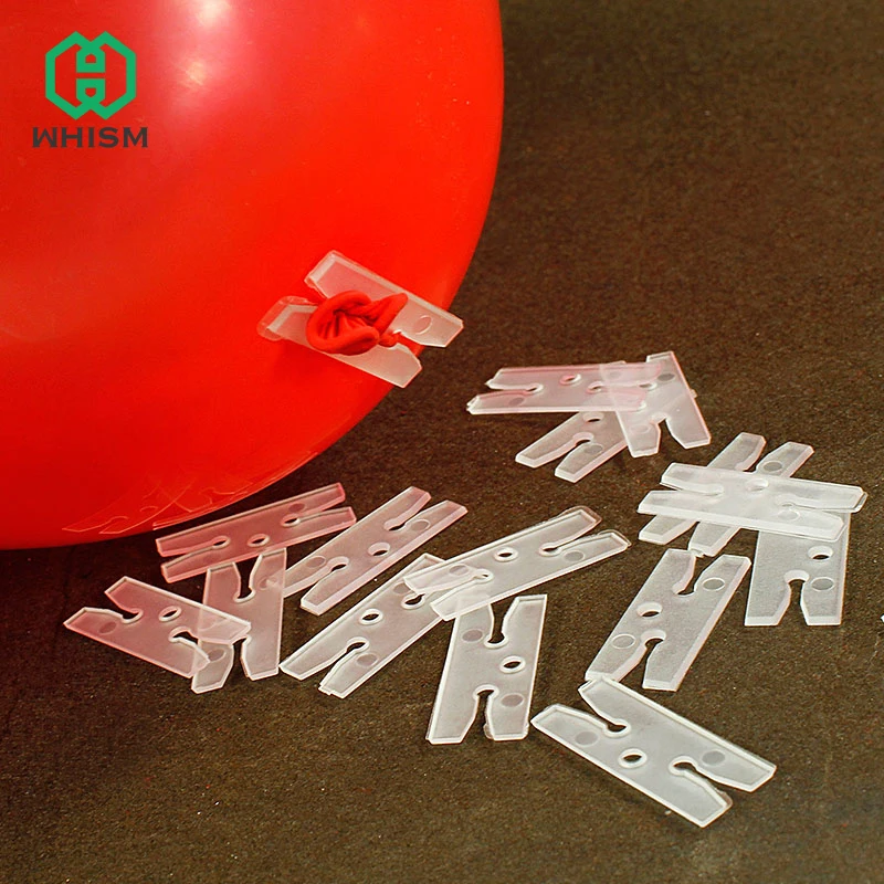 100pcs Latex Balloon Clips Sealing Clamps Balloon Bracket Connector