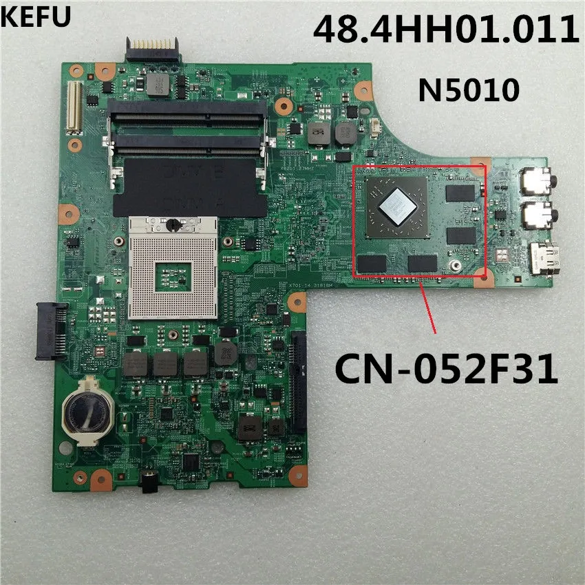 Материнская плата KEFU для ноутбука Dell N5010 48.4HH01.011 ноутбук HM57 DDR3 полностью