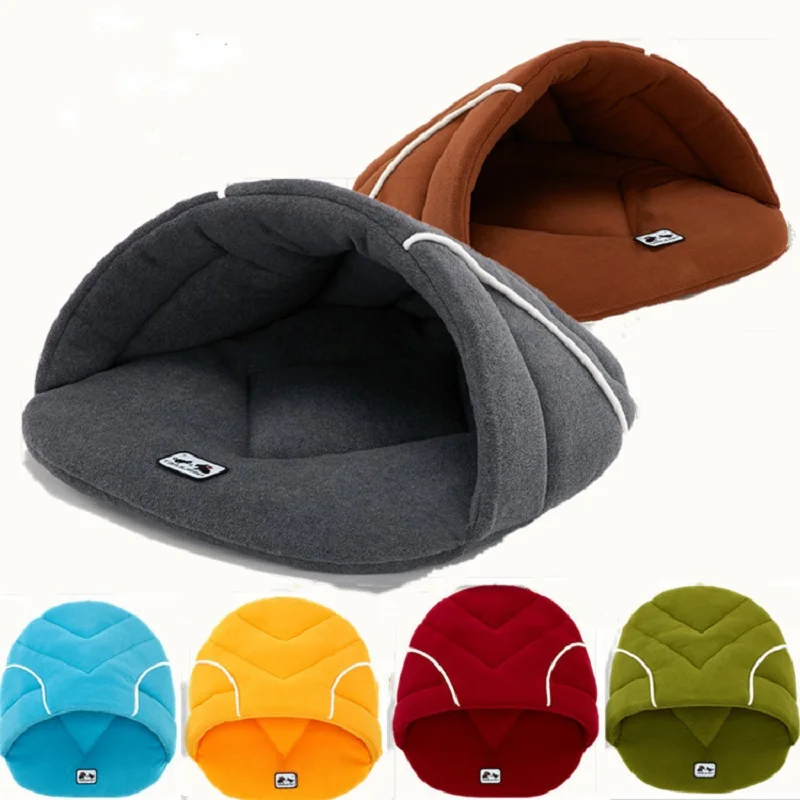 New Design Soft Polar Fleece Bag House Pet Mat Blanket Sleeping Bed Warm Nest Cat Small Dog Puppy Kennel | Дом и сад