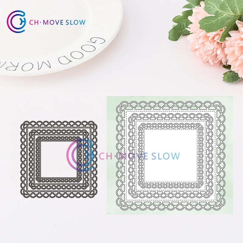 

2019 New Arrival CH Openwork frames-ramki Metal cutting dies stencil Greeting Card Decoration DIY Scrapbooking Scrapbook Paper