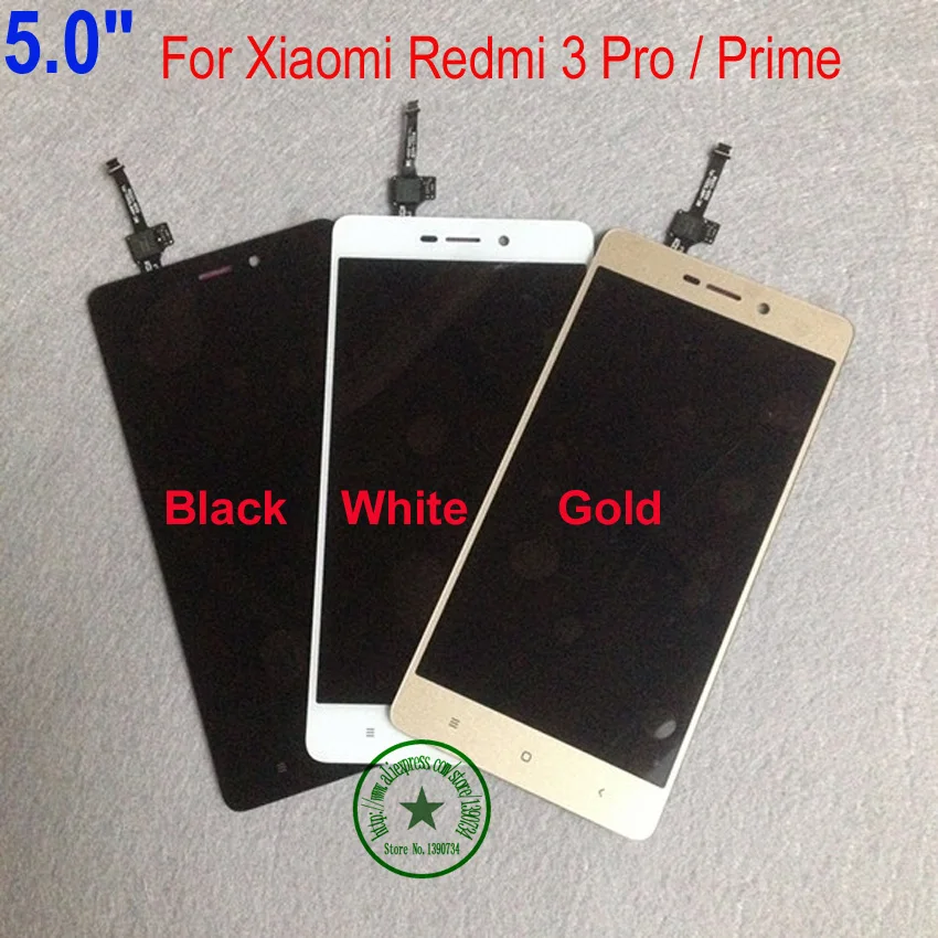 TOP Quality For Xiaomi Redmi 3 Pro LCD Screen 100 New HD 5 0inch LCD Display