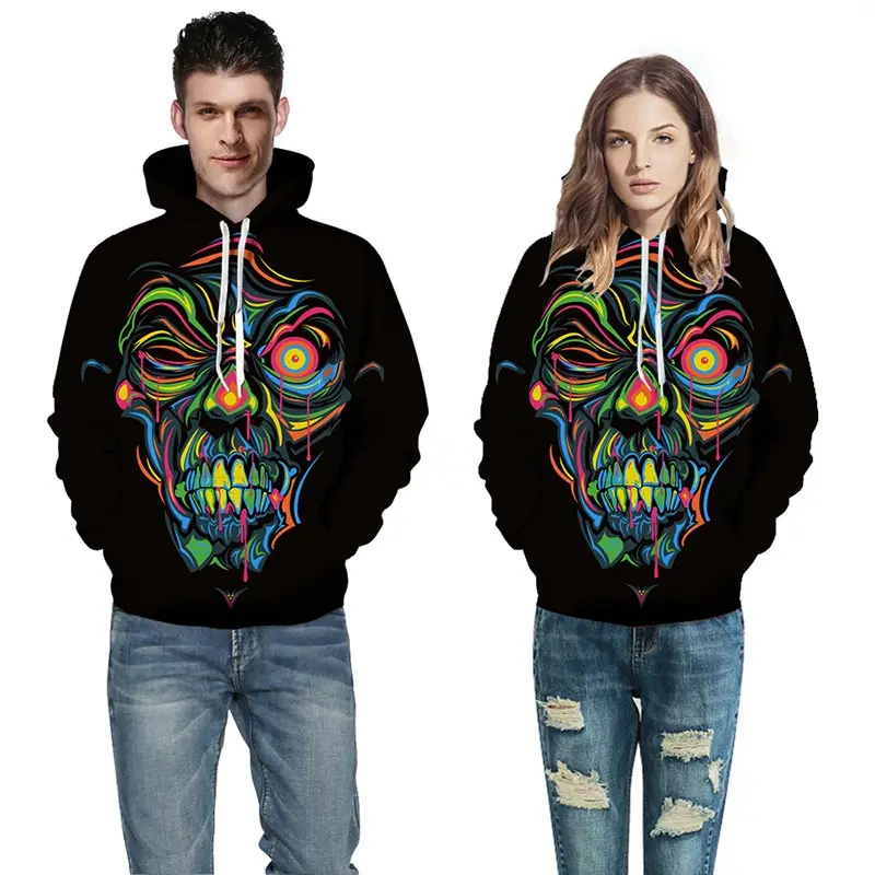 Headbook Brand Hoodies 3d Print Men/Women Thin Cool Fashion 3d Sweatshirts Colorful Paint Skull Print Hooded Hoodies YXQL604 Headbook Brand Hoodies 3d Print Men/Women Thin Cool Fashion 3d Sweatshirts Colorful Paint Skull Print Hooded Hoodies YXQL604