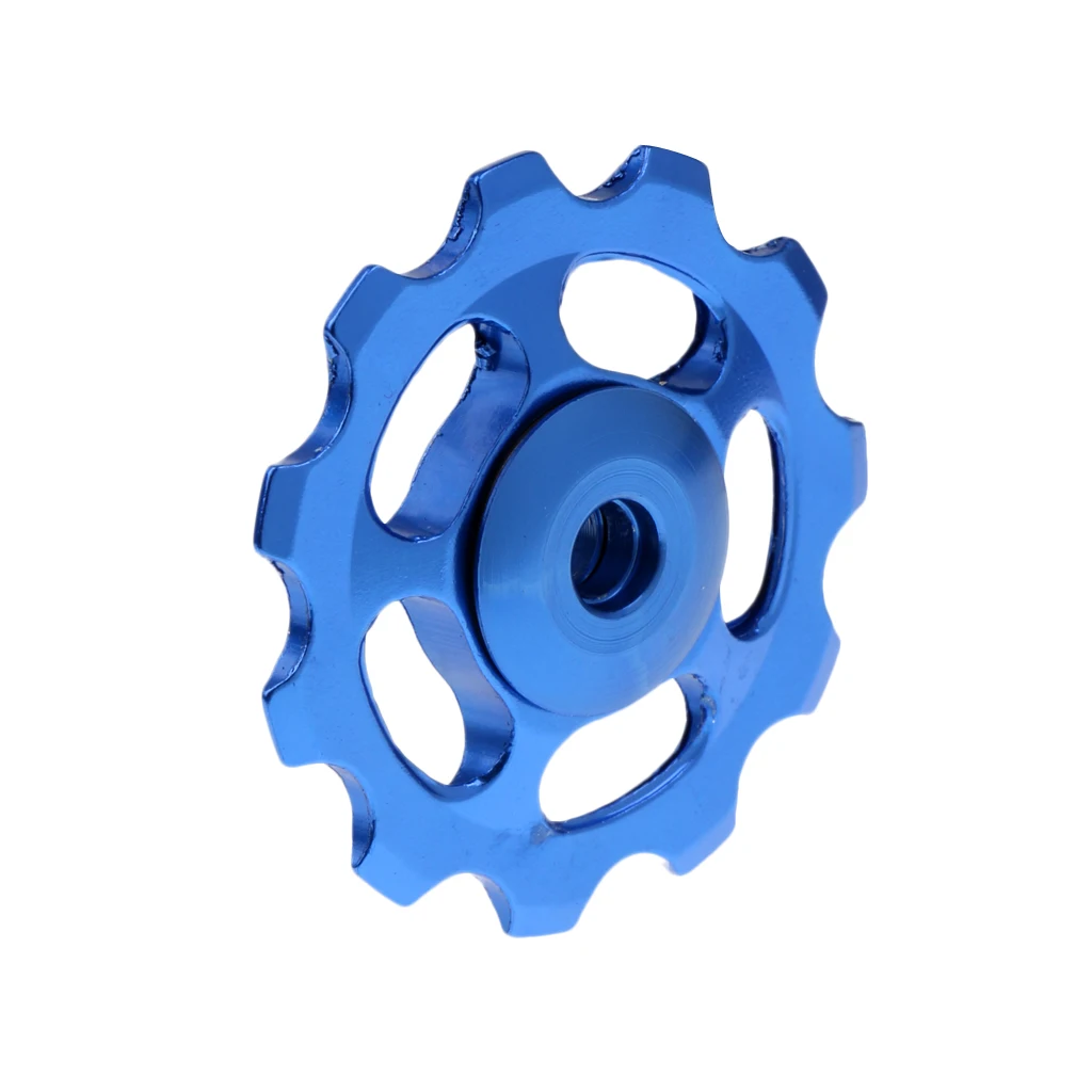 11T Aluminum Alloy Sealed Bearing Jockey Wheel Rear Derailleur Pulley for Mountain Road MTB Bike Gold/Black/Red/Blue