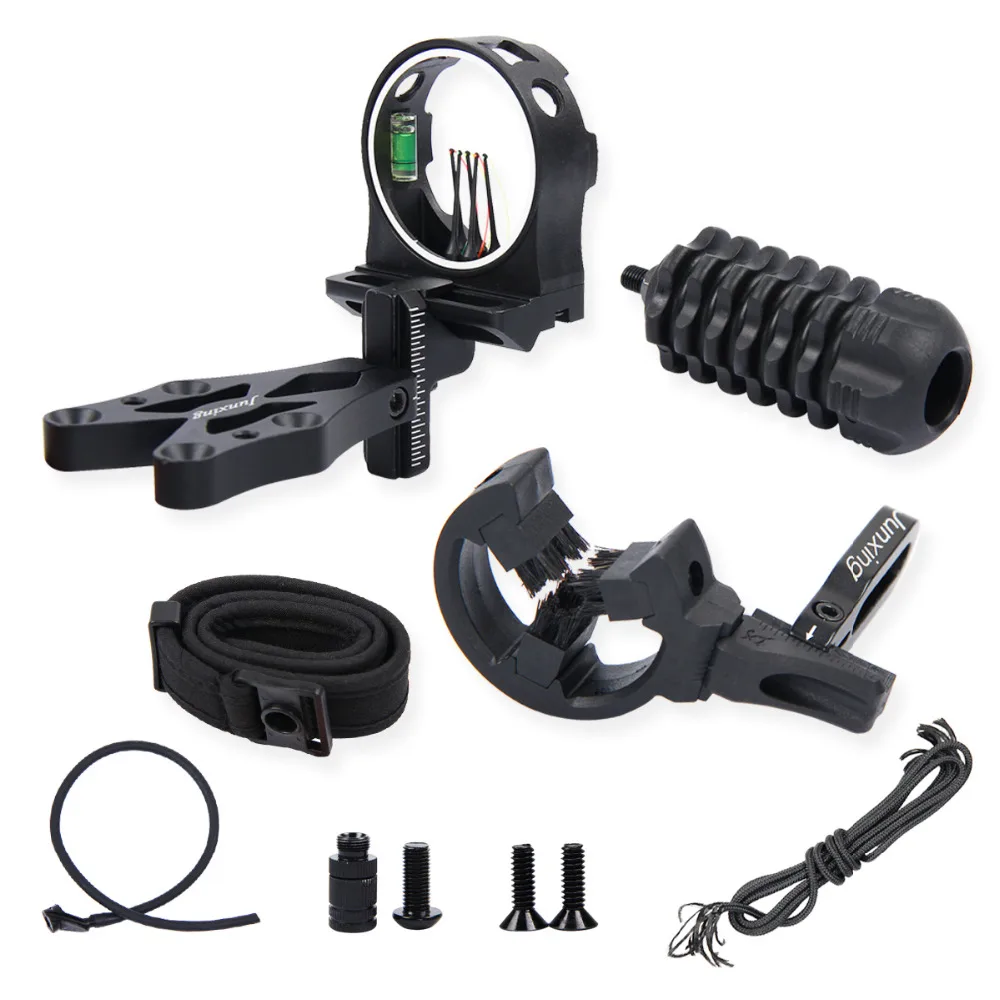 Kopen Compound Boog Boogschieten Archer Combo Sight Kits Arrow Rest Schokdemper Rest Stabilizer Compound Boog Accessoires Jacht Set Pak