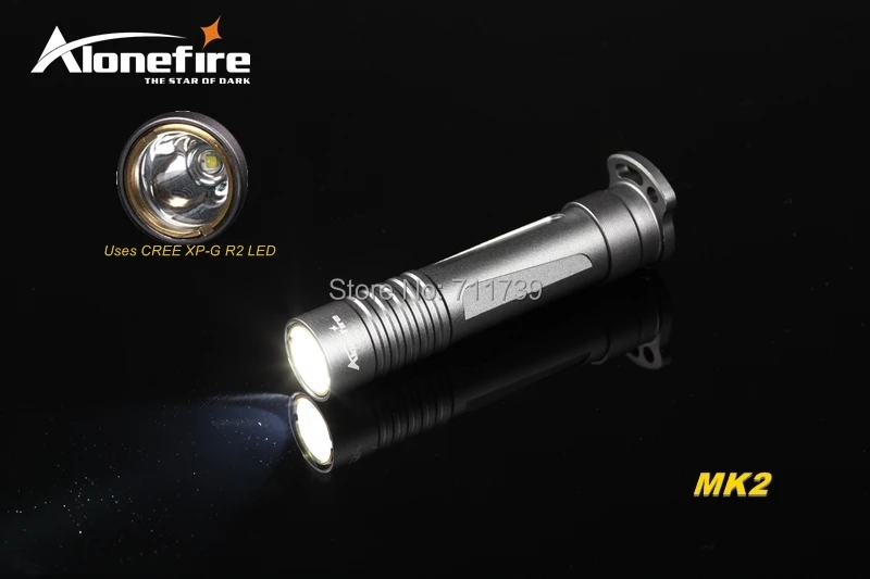 AloneFire эльфы MK1 CREE XP-G R2 светодиодный Легкий Мини светодиодный фонарик брелок фонарь лампы для 1xaaa или 14500 батарея