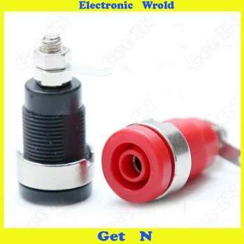 

20pcs 4mm Banana Jack Socket Panel Pure Copper High Pressure Safety Jacket Terminals Female Plug H-3010