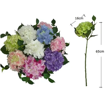 

Wholesale 100pcs Pink Display Flower Hydrangea Home Artificial Flower Wedding Party Event Romantic Silk Flower Free Shipping