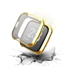 Аксессуары для часов чехол ультра-тонкий мягкий покрытие ТПУ защитный силиконовый чехол для Fitbit Versa