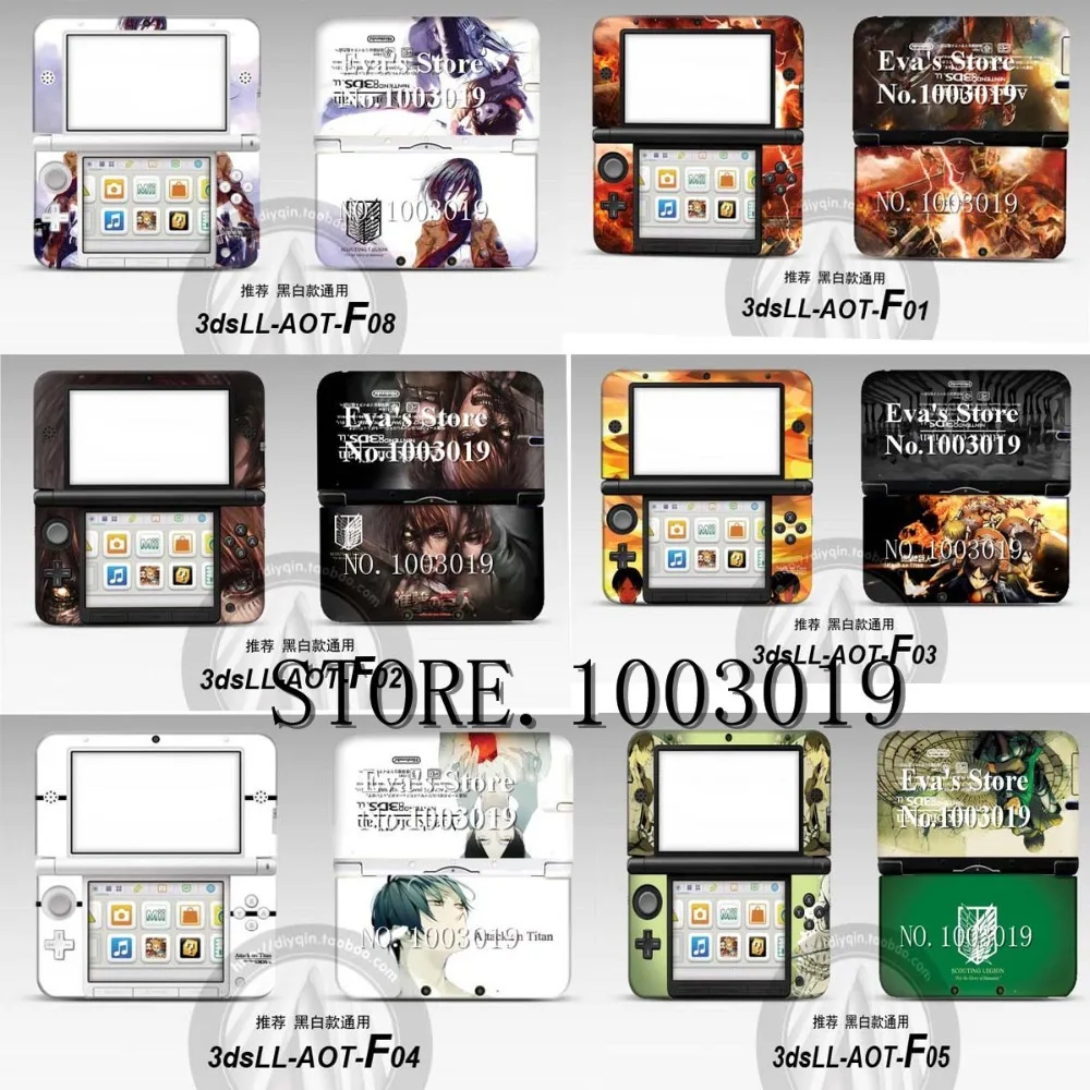 

Colorful For front&back decal sticker paper Skin for Nintendo Old 3DSXL Sticker for 3DS XL LL for 3DSLL