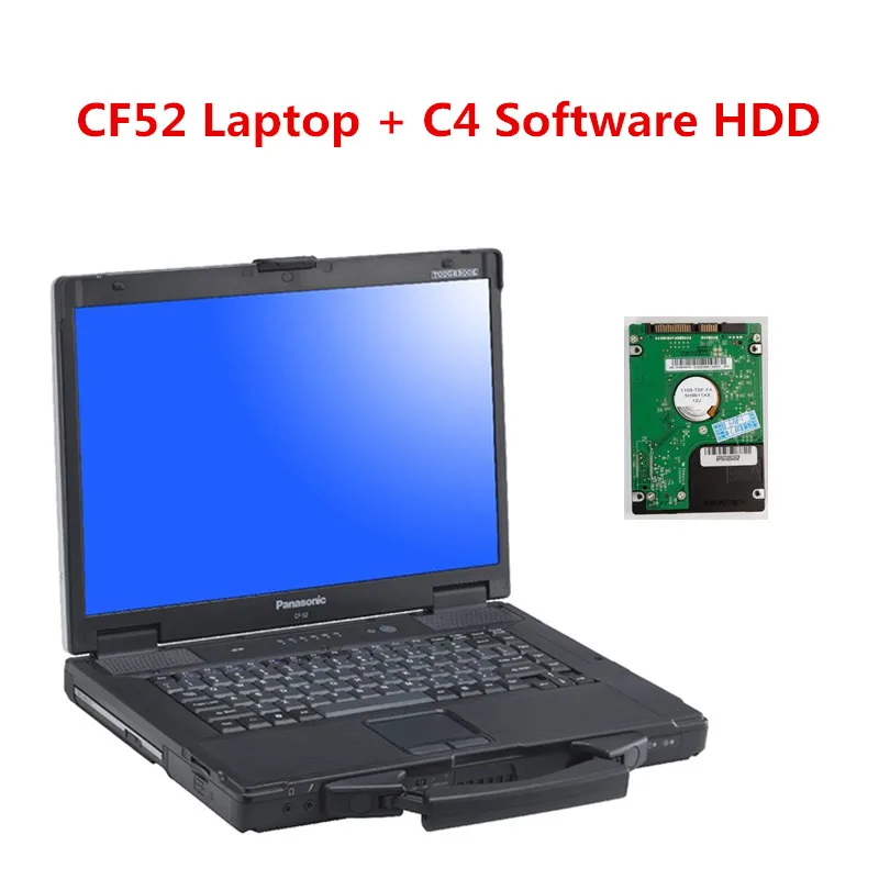 Используется Panasonic CF 52 CF52 военный Toughbook диагностический ноутбук с mb star c4