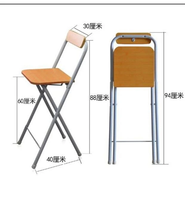 Складной стул барный стул высокого стула стул домашний стул для столовой простой портативный утолщенный стул для взрослых стул