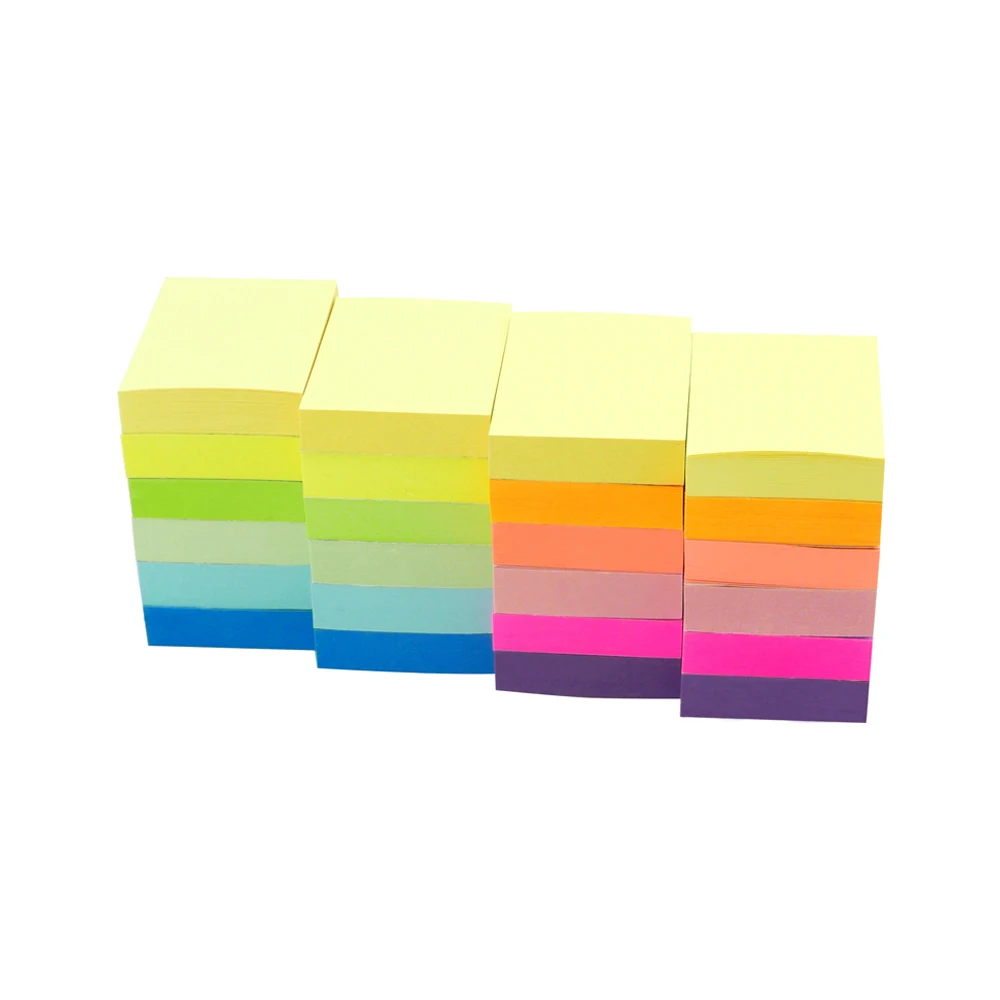 

4A 301x24 Sticky Notes 1 1/2 x 2 Inches Pastel Assorted Planner Stickers Kawaii Notepad Stationery Self-Stick School Supplies