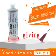 HOT Sale! Leaded solder paste 100g syringe melting SMT solder paste Sn63Pb37 DIY hand welding
