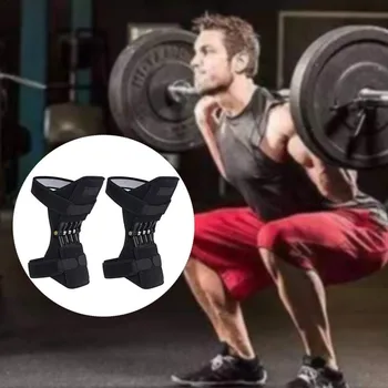

Frederick 2019 TOP Power Lifting Joint Support Knee Pad Powerful Spring Spring Force Tibial Booster Kneepad Knee Protection 6.6
