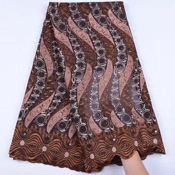 

Swiss Voile Lace In Switzerland Latest High Quality Embroidery African Dry Cotton Lace Fabric For Nigeria Man Lace Fabric 1640