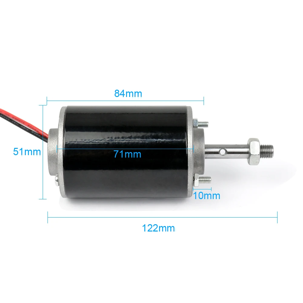 Aiyunid IMA 1 PC DC Motor 12 V/24 V 3500 7000 RPM alta velocidad par grande Velocidad Ajustable positivo y negativo imán permanente Motor