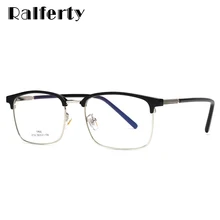 Ralferty, оптические очки, мужские, ультралегкие, TR90, оправа для очков,, деловые, квадратные, по рецепту, близорукость, оправы для очков O8162