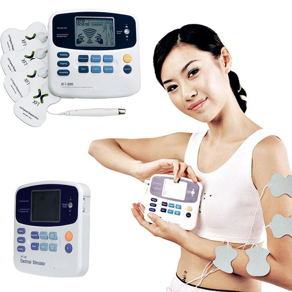 Dual Tens Machine Muscle Stimulator Electric Massage Relaxation