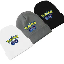 Модные унисекс аниме Покемон бини хлопчатобумажная вязаная Лыжная Skullies Хип-хоп мешковатая шапка зимняя шапка для косплея теплые шапочки Рождественский подарок