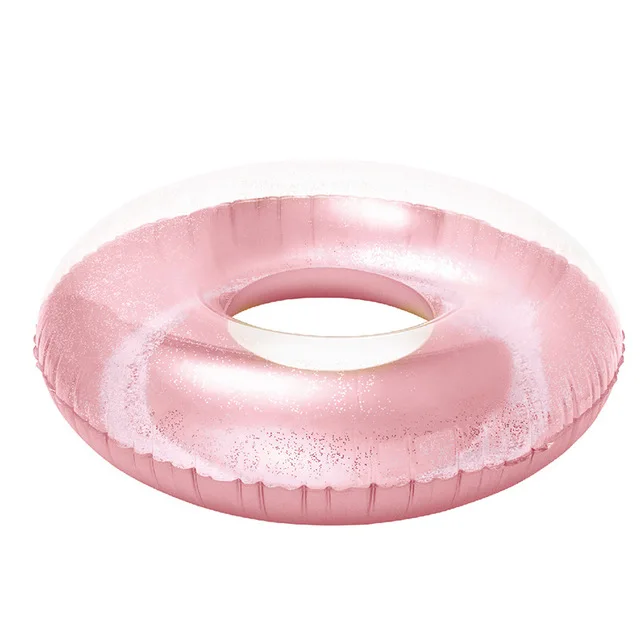 Pink Sweet Troublemaker Donut Swimming Ring Inflatable Swimming Ring 90CM for Children Kids 6-12 Years 