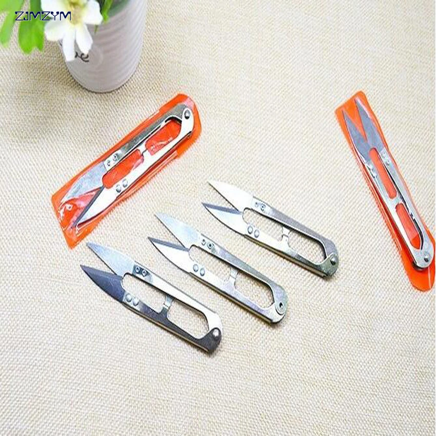 

10PC/set U Shape Mini Scissors Embroidery Sewing Tool,Portable Snips Thread,Sewing Trimming Scissors Nippers Clipper