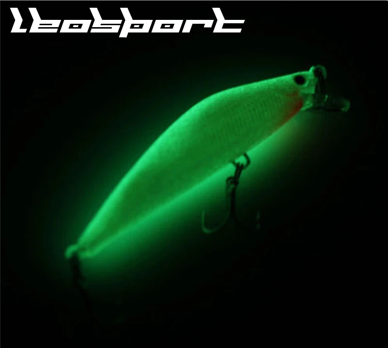 LEOSPORT 3D Ночная пластиковая рыболовная приманка в виде гольяна крючки для рыбы