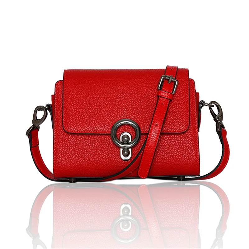 

2018 Women Genuine Leather Shoulder Bag Handbag Retro Female Small Messenger Famous Designer Clutch Shoulder Bags Clutch Sac