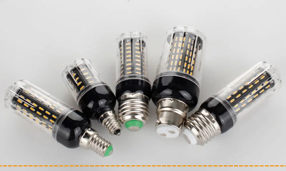 Светодиодный светильник E27 E14 SMD 4014 Светодиодная лампа 36 72 96 138 светодиодный 110 в