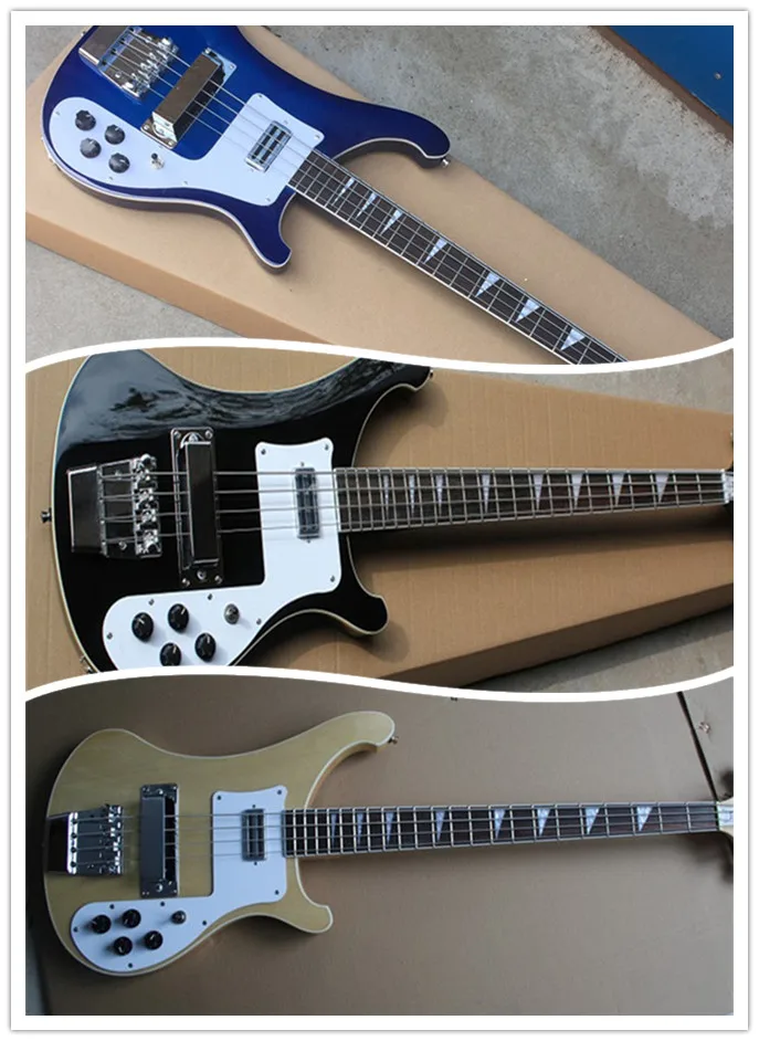 Blue & Black & Natural Firehawk Rick custom 4003 4 strings bass guitar ricken bass daul input double entry jack Blue & Black & Natural Firehawk Rick custom 4003 4 strings bass guitar ricken bass daul input double entry jack