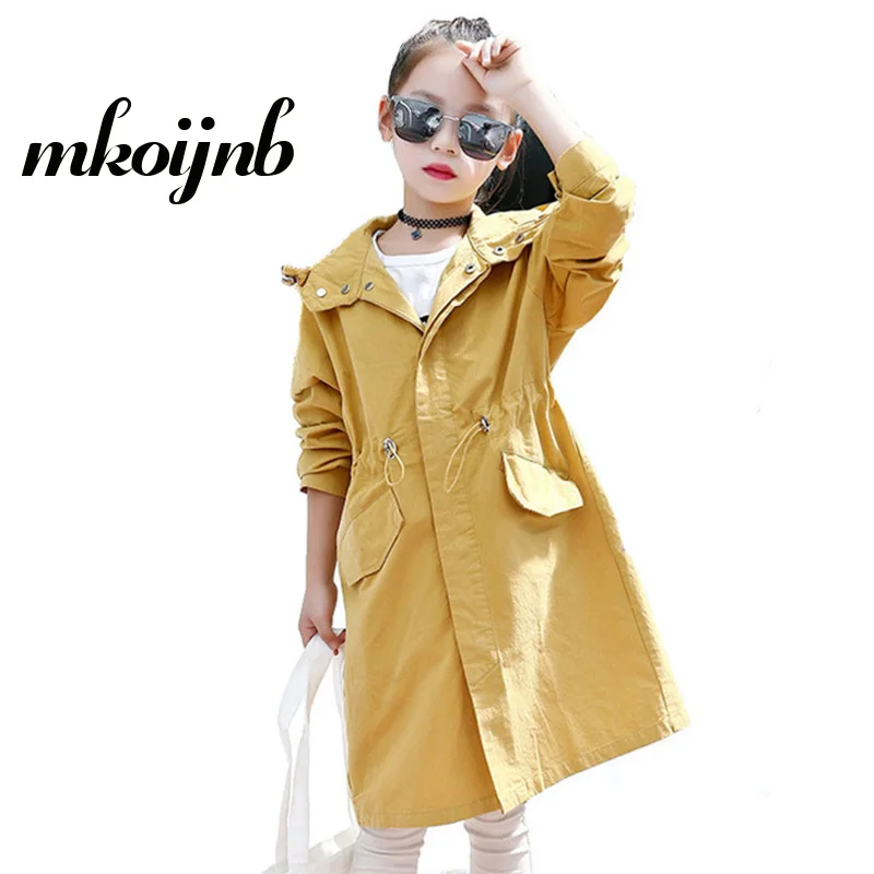 2018 Fashion Hooded Girls Kids Jacket Long Sleeve cute spring Girls