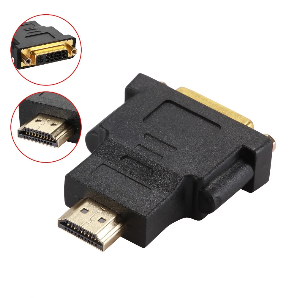 New DVI I 24+5 pin Female to HDMI Male Converter DVI to HDMI Adapter