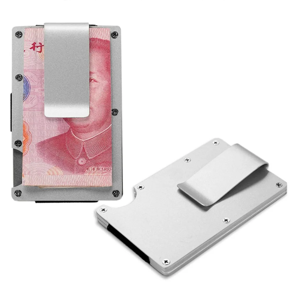 silver anti degaussing credit card box automatic bank card