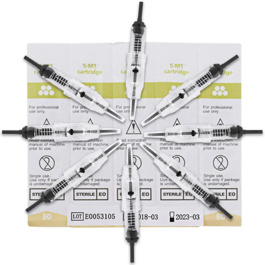 BIOMASER Professional 10PCS Disposable Permanent Makeup Tattoo Needle Cartridge