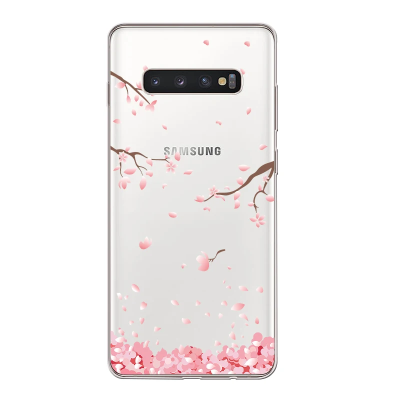 Ciciber Вишневое дерево для samsung Galaxy S9 S10 S8 S10+ плюс S10e крышка чехол для телефона из мягкого ТПУ с рисунком Чехлы для S7 S5 S6 Edge mini Fundas Coque - Цвет: WM05298